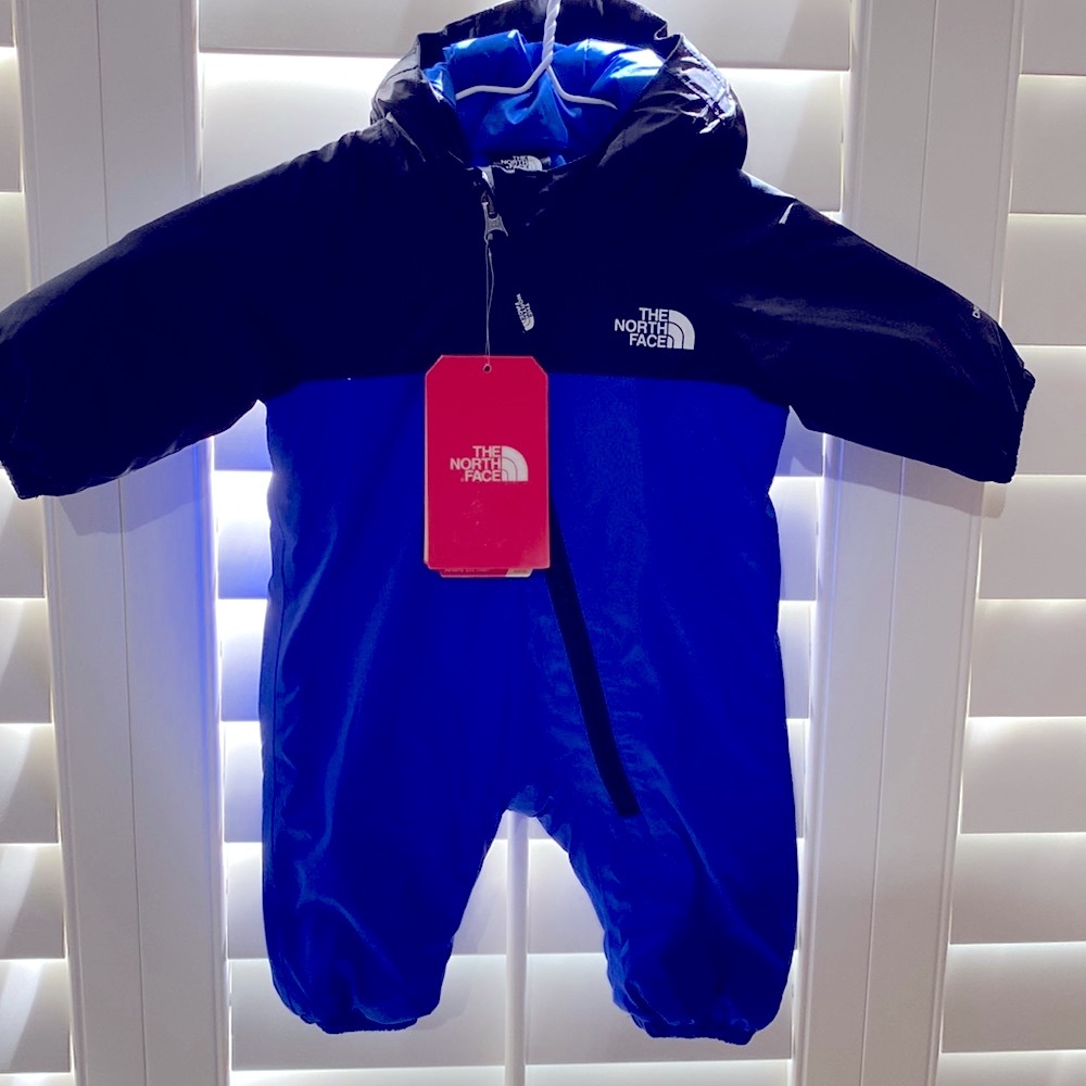 The North Face Blue & Black Size 0-3 Dry vent Infant Snowsuit